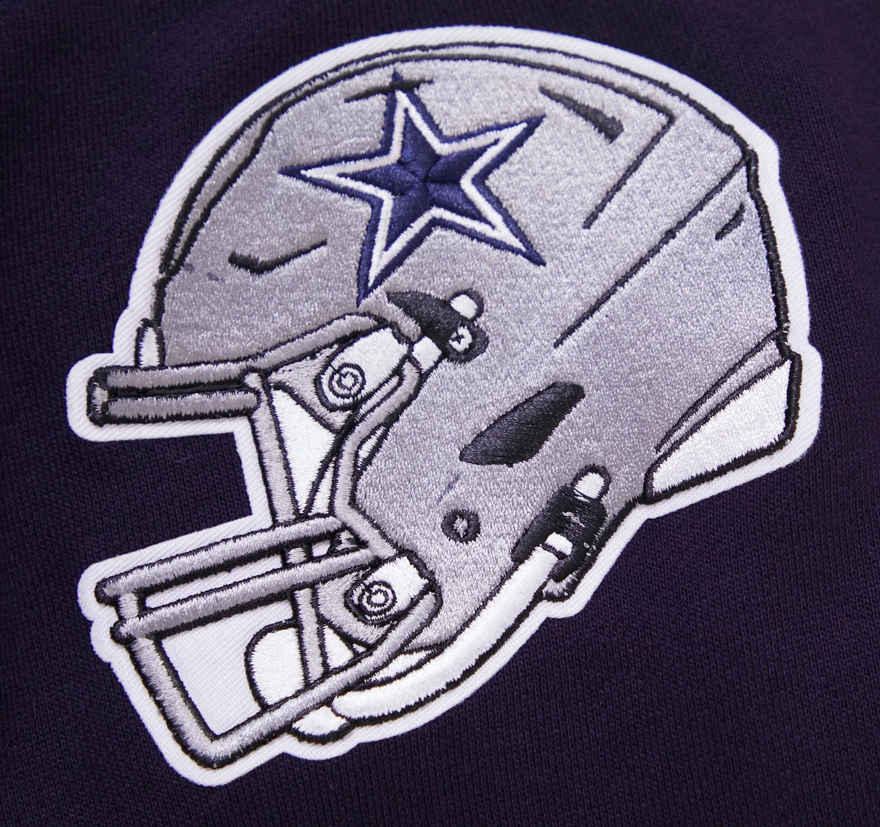 NFL DALLAS COWBOYS CLASSIC BRISTLE FLC CREWNECK (MIDNIGHT NAVY)
