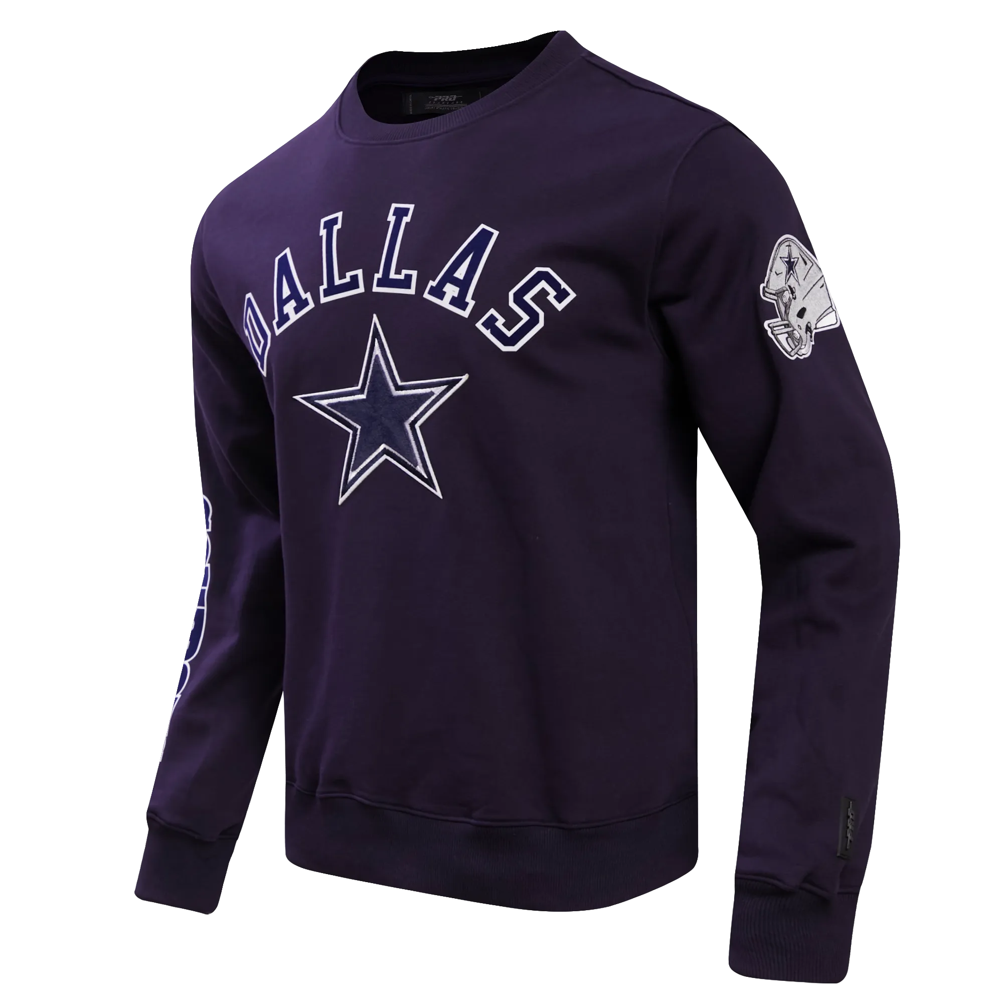 NFL DALLAS COWBOYS CLASSIC BRISTLE FLC CREWNECK (MIDNIGHT NAVY)