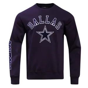 NFL DALLAS COWBOYS CLASSIC BRISTLE FLC CREWNECK (MIDNIGHT NAVY)