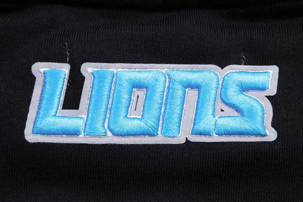 NFL DETROIT LIONS CLASSIC WOMEN'S CREWNECK (BLACK)