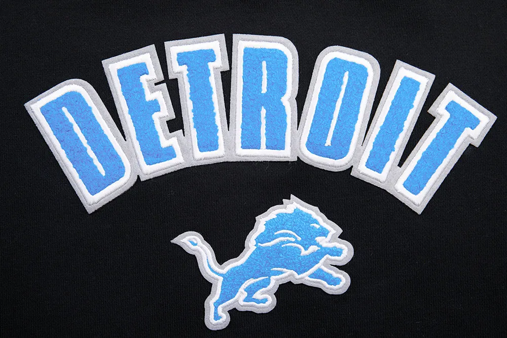 NFL DETROIT LIONS CLASSIC WOMEN'S CREWNECK (BLACK)