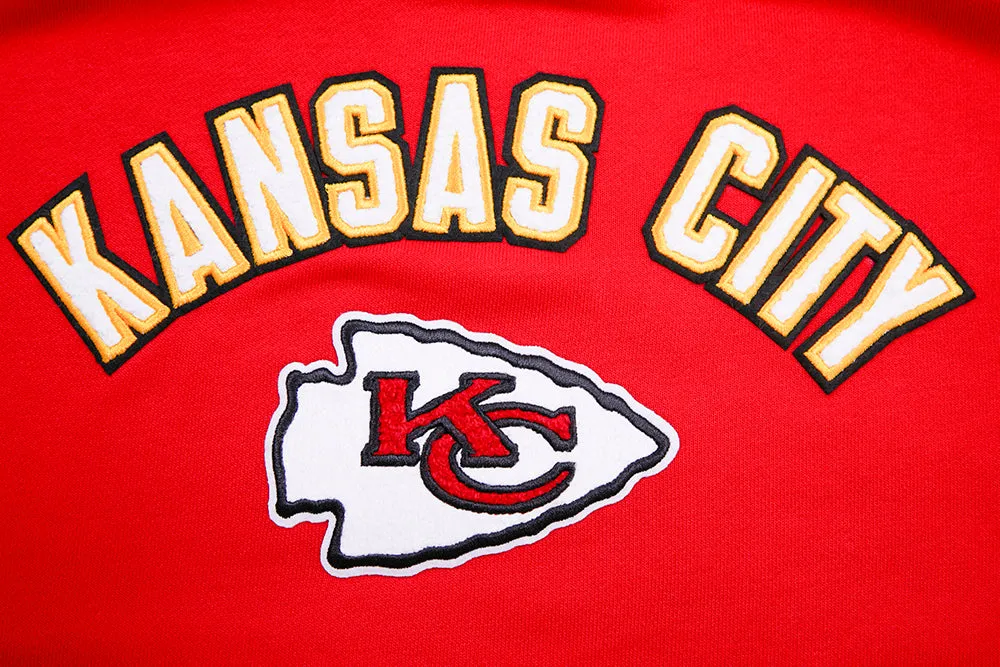 NFL KANSAS CITY CHIEFS CLASSIC WOMEN'S FLC CREWNECK (RED)