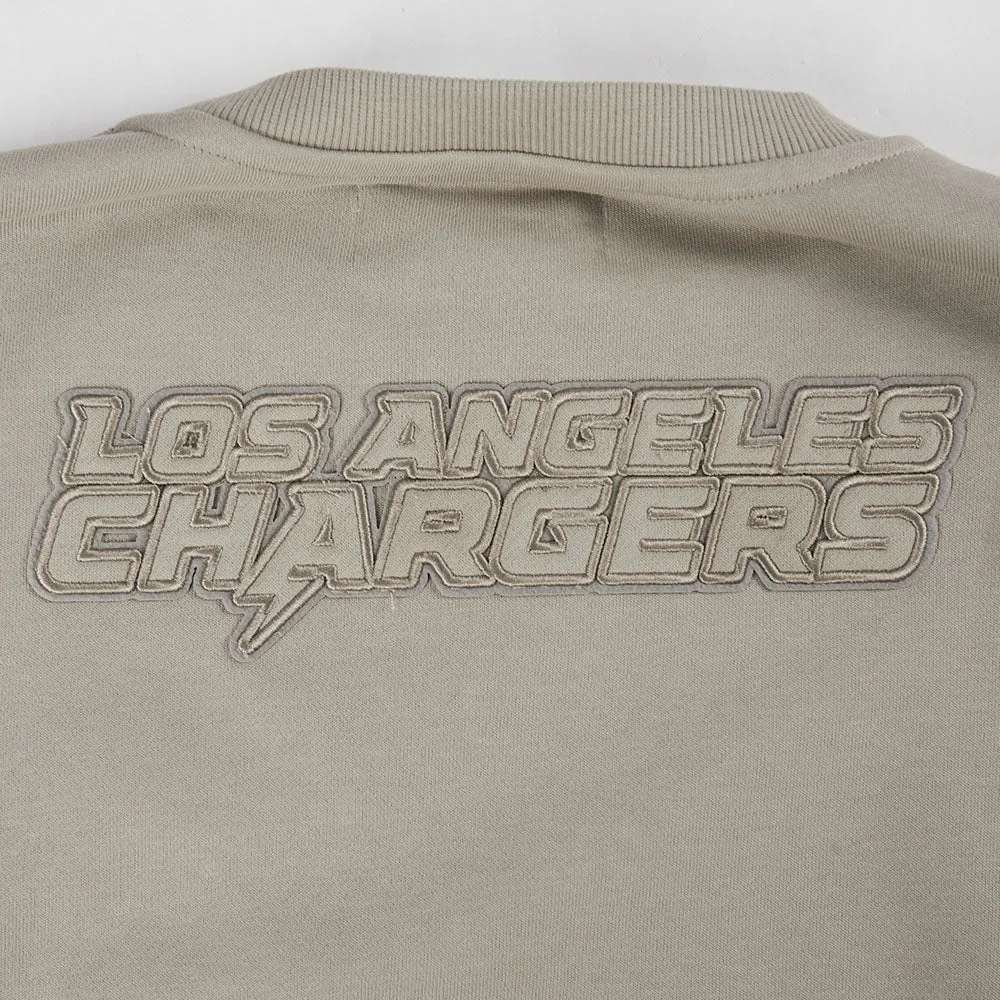 NFL LOS ANGELES CHARGERS NEUTRAL WOMEN'S FLC CREWNECK (TAUPE)