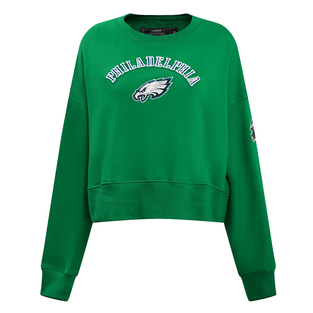 NFL PHILADELPHIA EAGLES CLASSIC WOMEN'S CREWNECK (KELLY GREEN)