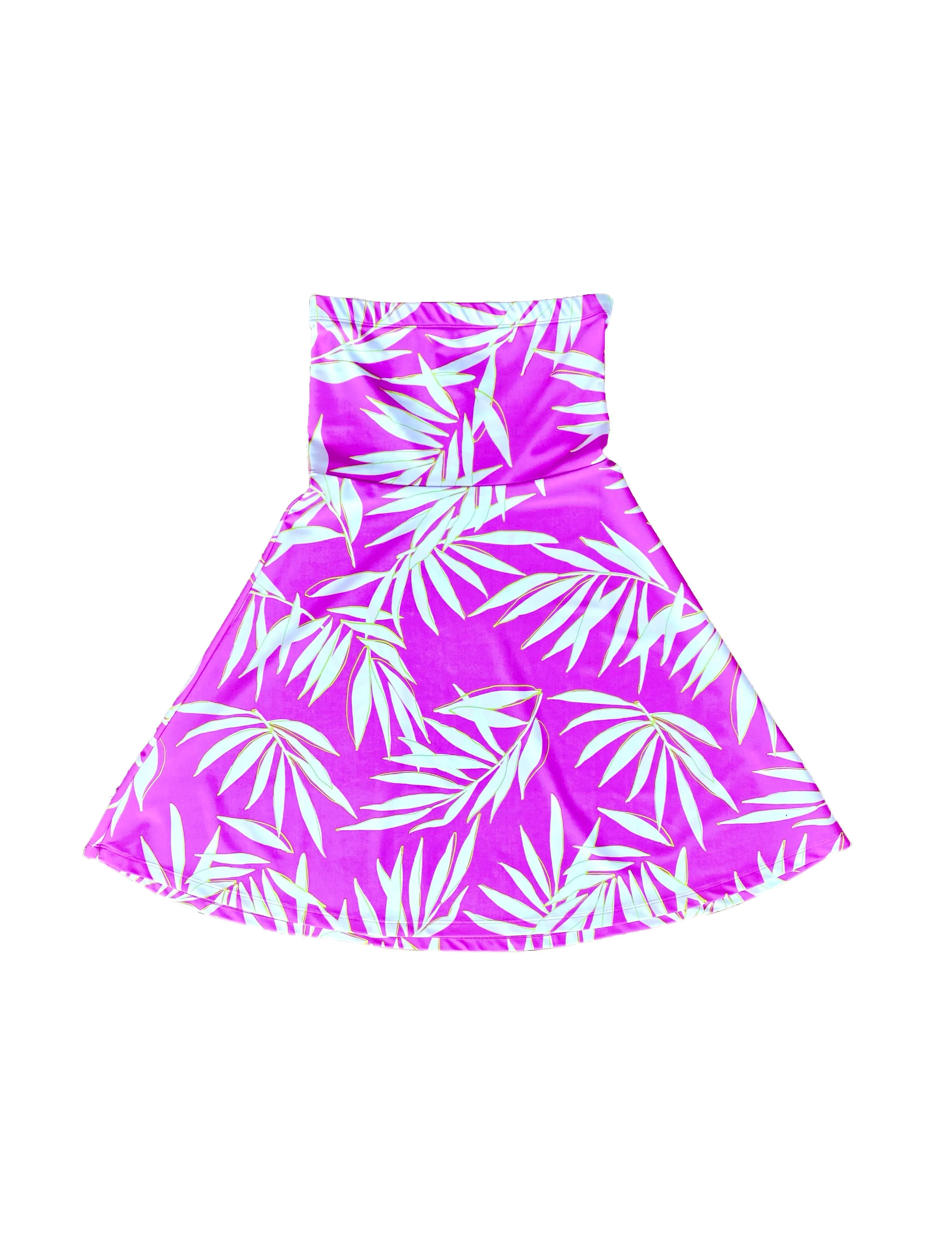 Midnight Mood Subtle Look Avalon Dress Palm Leaf Orchid