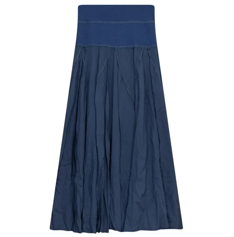 Red Myth Denim Gauze Godet Maxi SB2CM7751SL Fashion Details