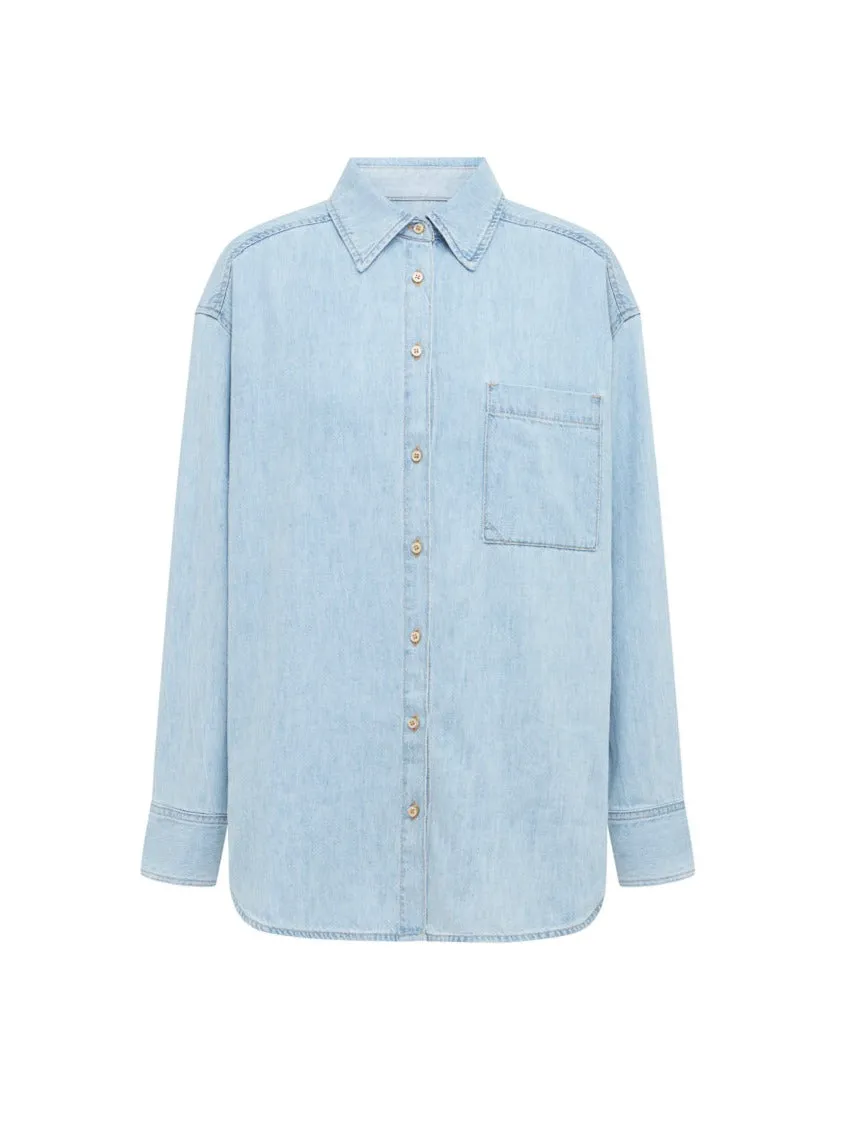 Nobody Tessa Denim Shirt in Cooler Blue