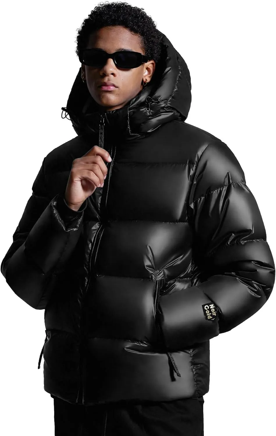NoirGold Men's Winter Puffer Jacket - Goose Down, Thick Down Jacket, Sizes S-XXL.