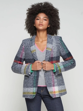 MIXED PLAID BLAZER Faith Custom