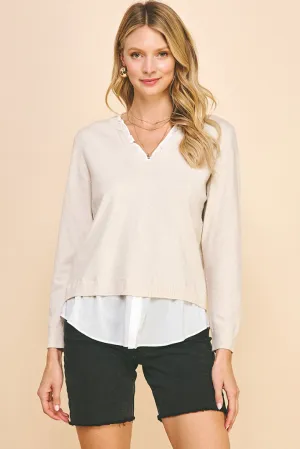 Margo Layered Sweater Tactile Soft Texture