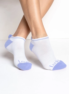 Lavender Love Low Cut Socks Tight Cut Mesh Lined