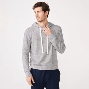 Hidden Zipper Closure Thermal Pullover Hoody