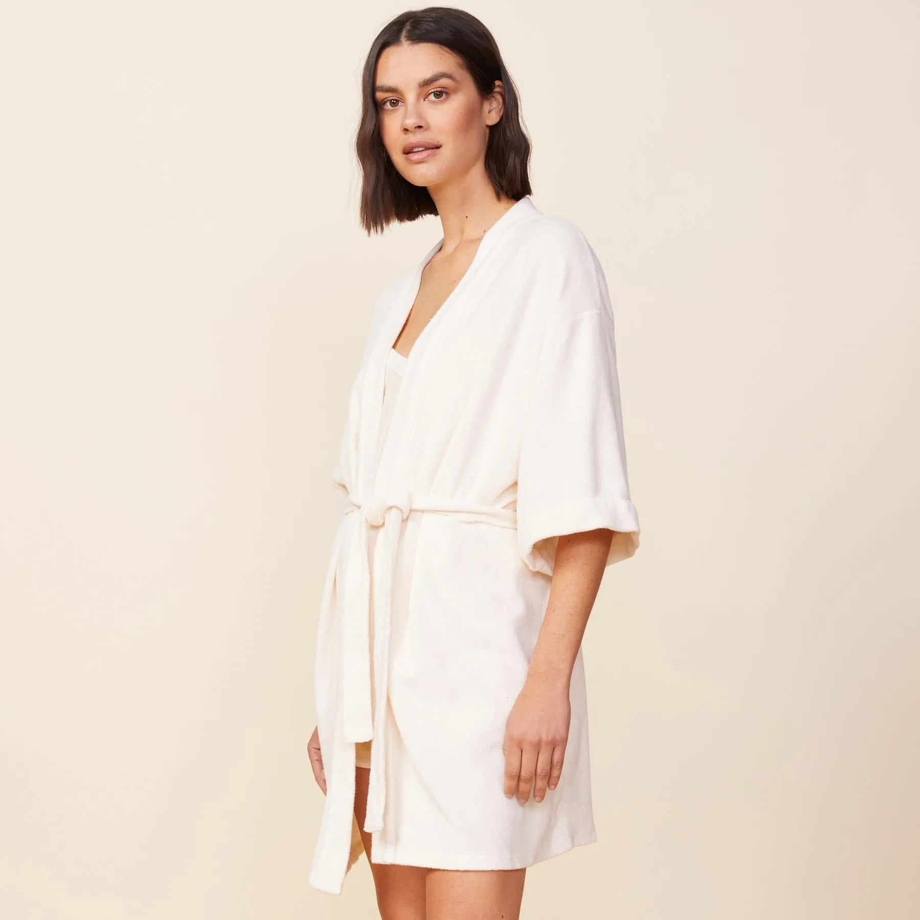 YarnDye Technique Terry Cloth Bath Robe
