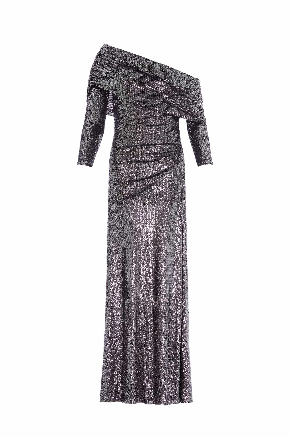 Soft Detail Classic Touch Nova One-Shoulder Ankle Gown