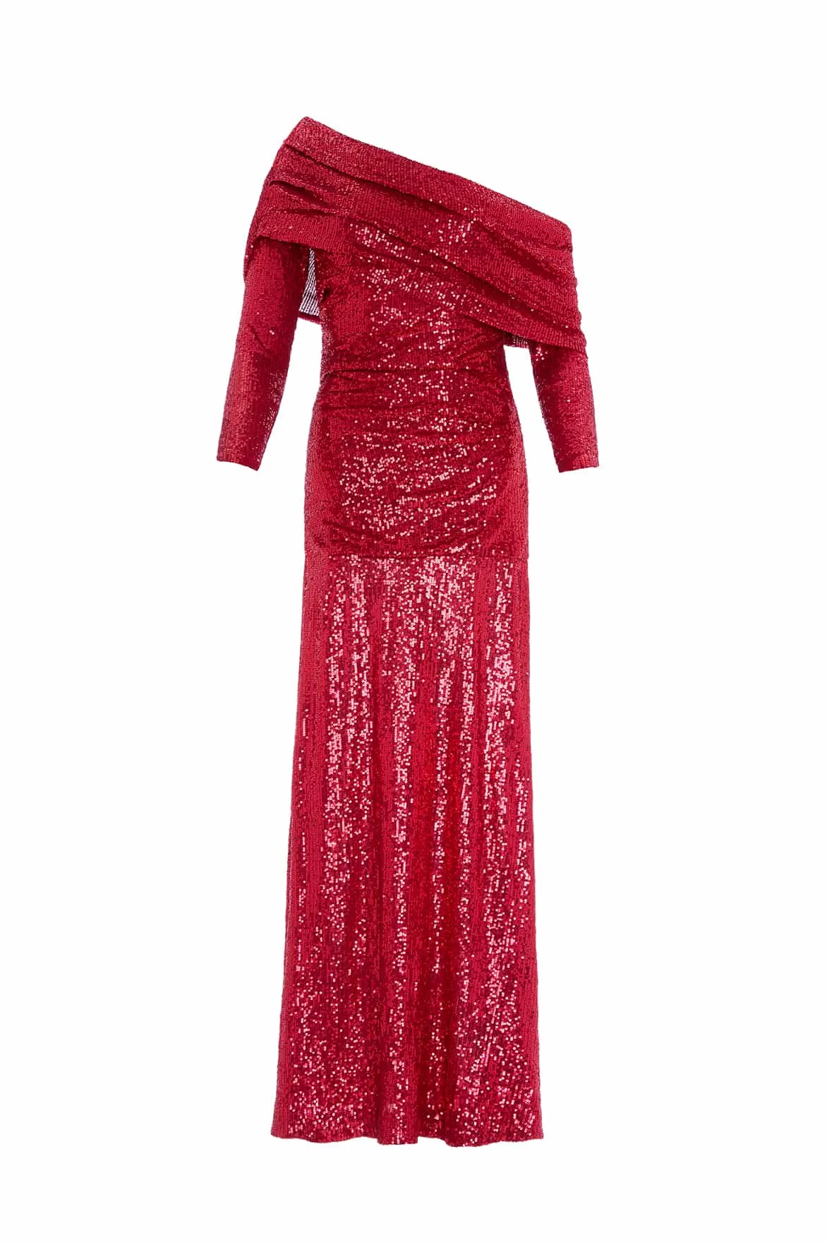 Profile Enhancer Cool Simplicity Nova One-Shoulder Ankle Gown