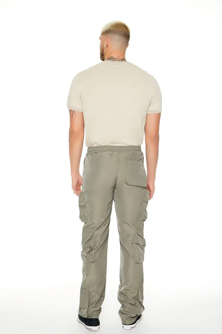 Nylon Cargo Slim-Fit Pants