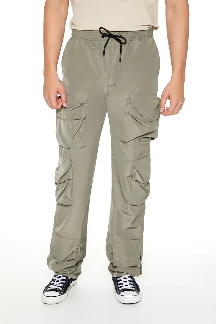 Nylon Cargo Slim-Fit Pants