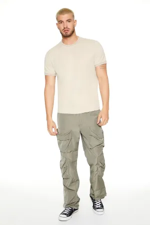 Nylon Cargo Slim-Fit Pants