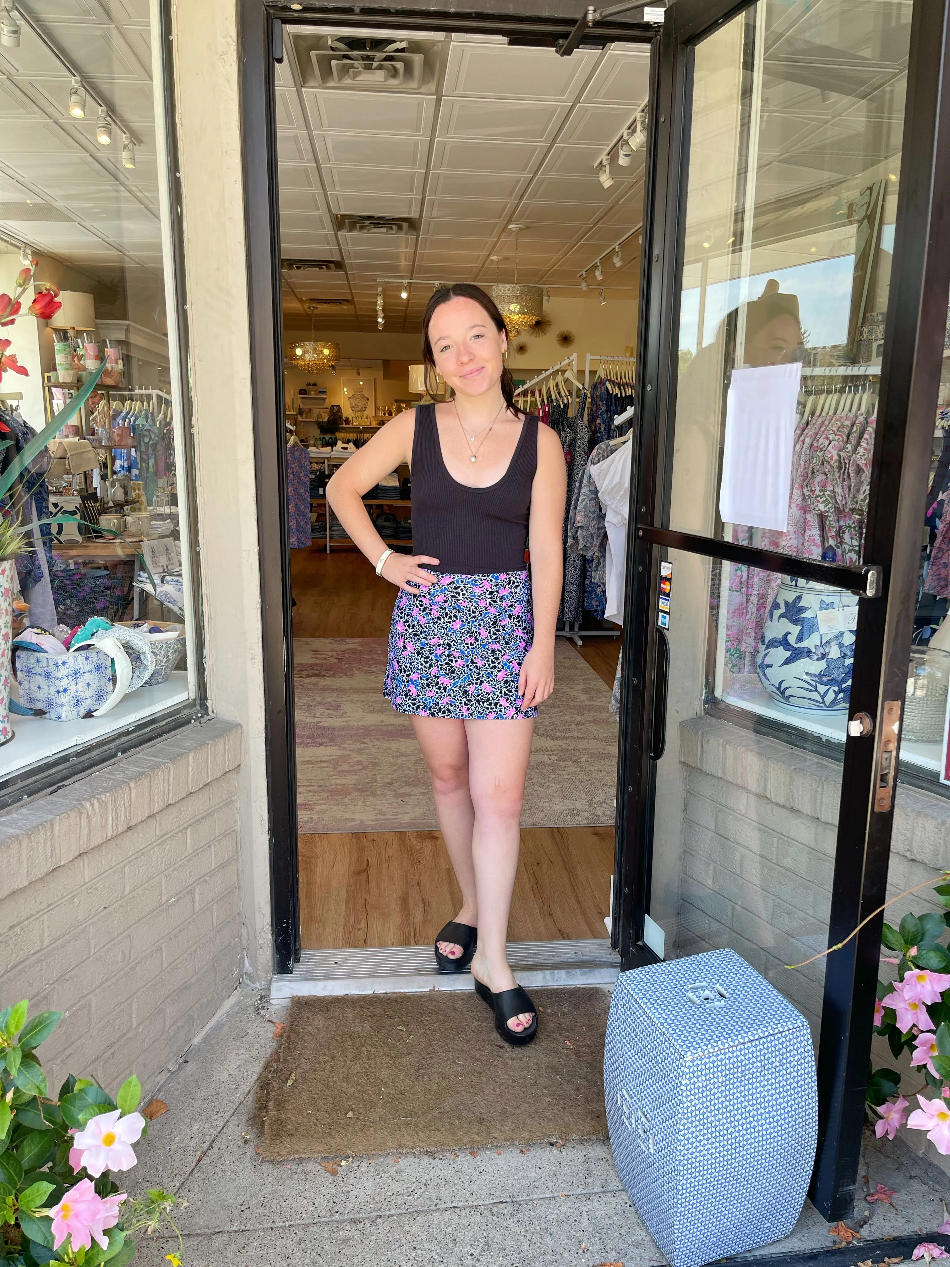 Core Essential Breathable mesh lining Razi Skort Scaevola Orchid/Black