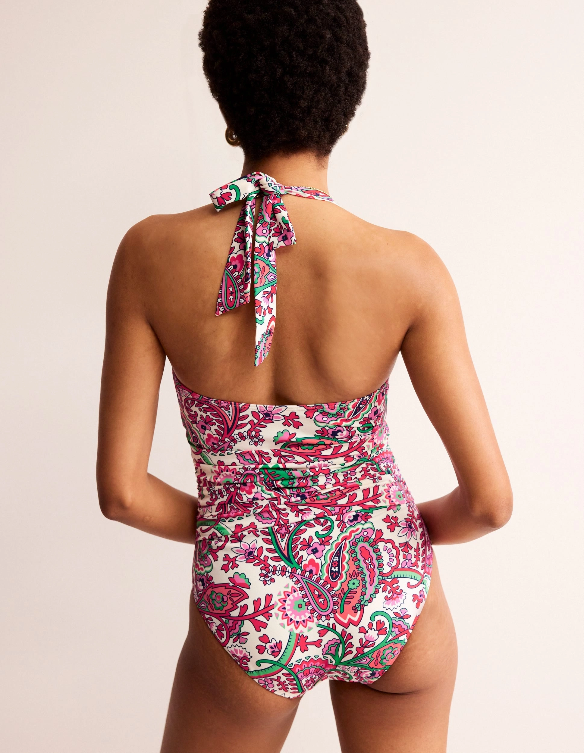 Levanzo Halter Swimsuit-Multi, Fantastical Soft Touch Tropical Outfits
