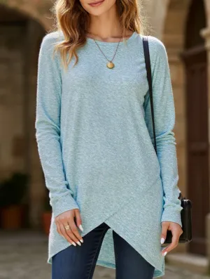 Moisture Wicking Material DoubleStitched Construction Everyday casual long-sleeved tops