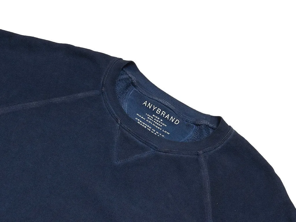 OIL WASH SWEATSHIRT - INDIGO