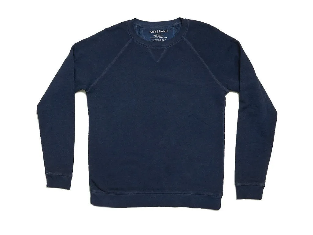 OIL WASH SWEATSHIRT - INDIGO