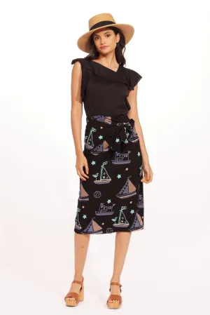 Natural Mood Bold Mood Saratoga Skirt- Ahoy