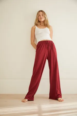 Organic Jersey Wide Leg Pant OdorResistant Easy Match