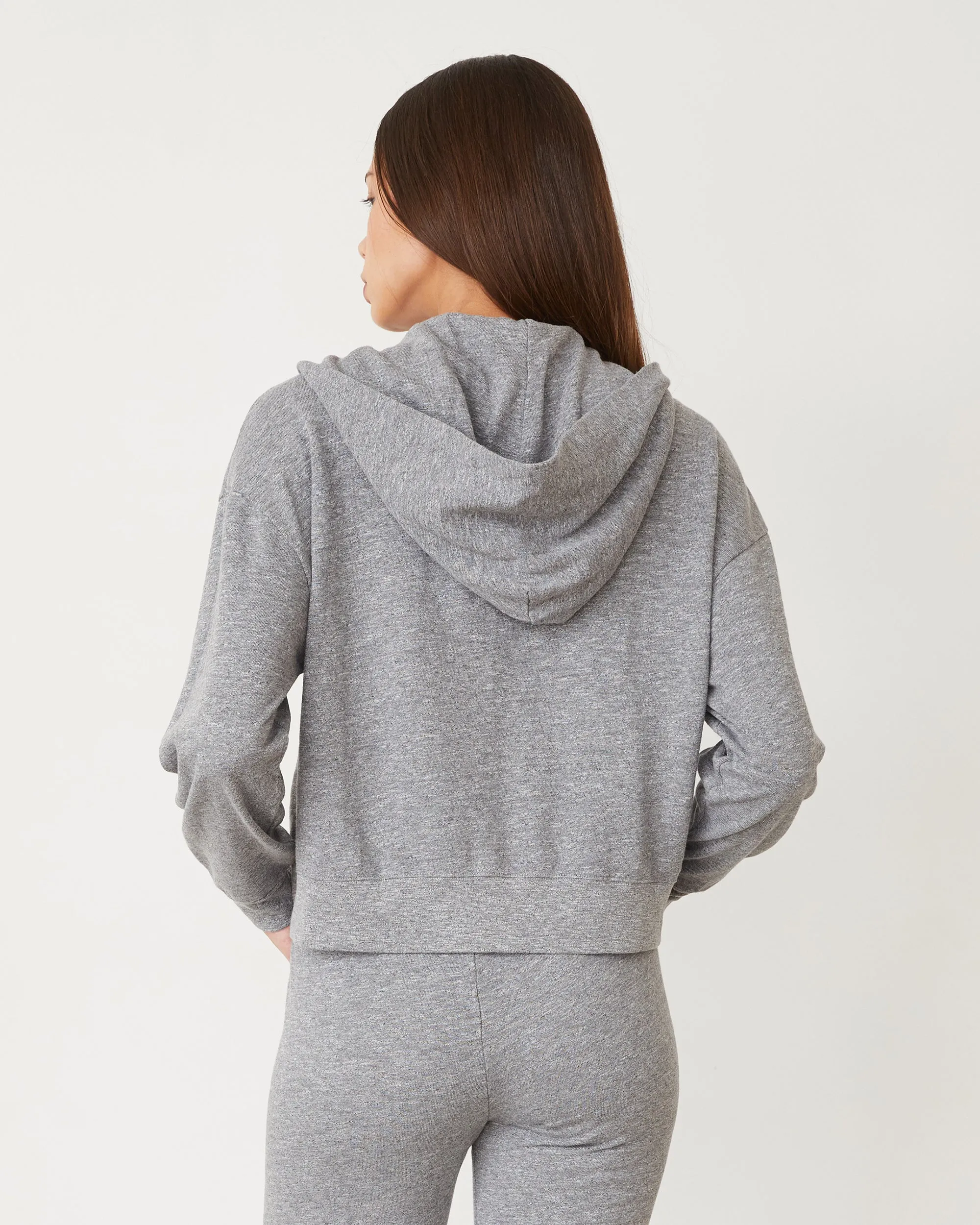 Stain-Guard-Finish Cool Texture Original Fleece Zip Up Hoody