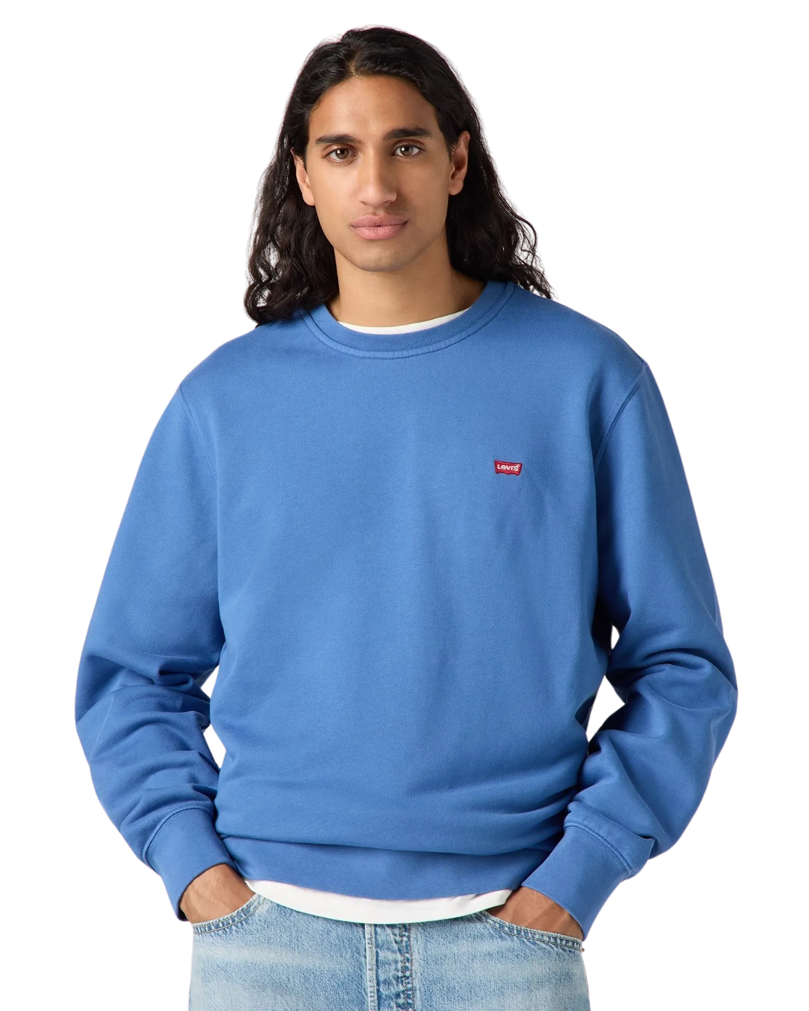 Original Housemark Crewneck Sweatshirt in Dutch Blue