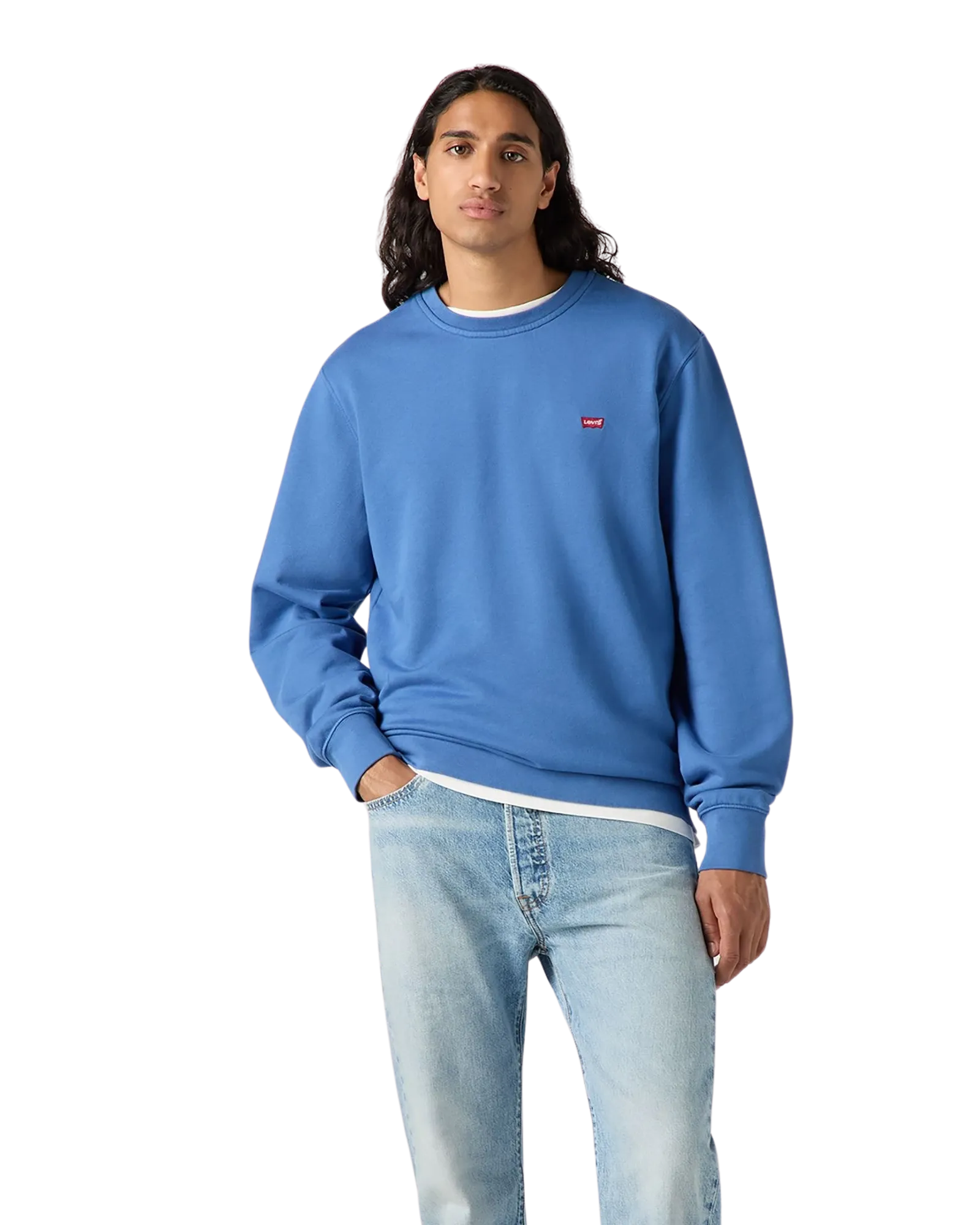 Original Housemark Crewneck Sweatshirt in Dutch Blue
