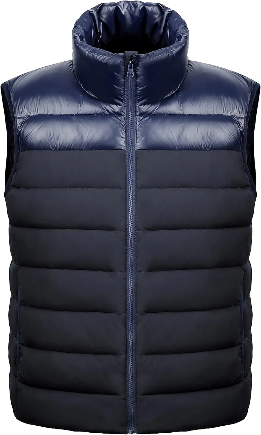 Orolay Men's Ultra Lightweight Down Vests Quilted Packable Winter Vest with Stand Collar