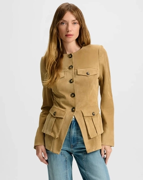 Lose Orrin Suede Jacket Desert Khaki