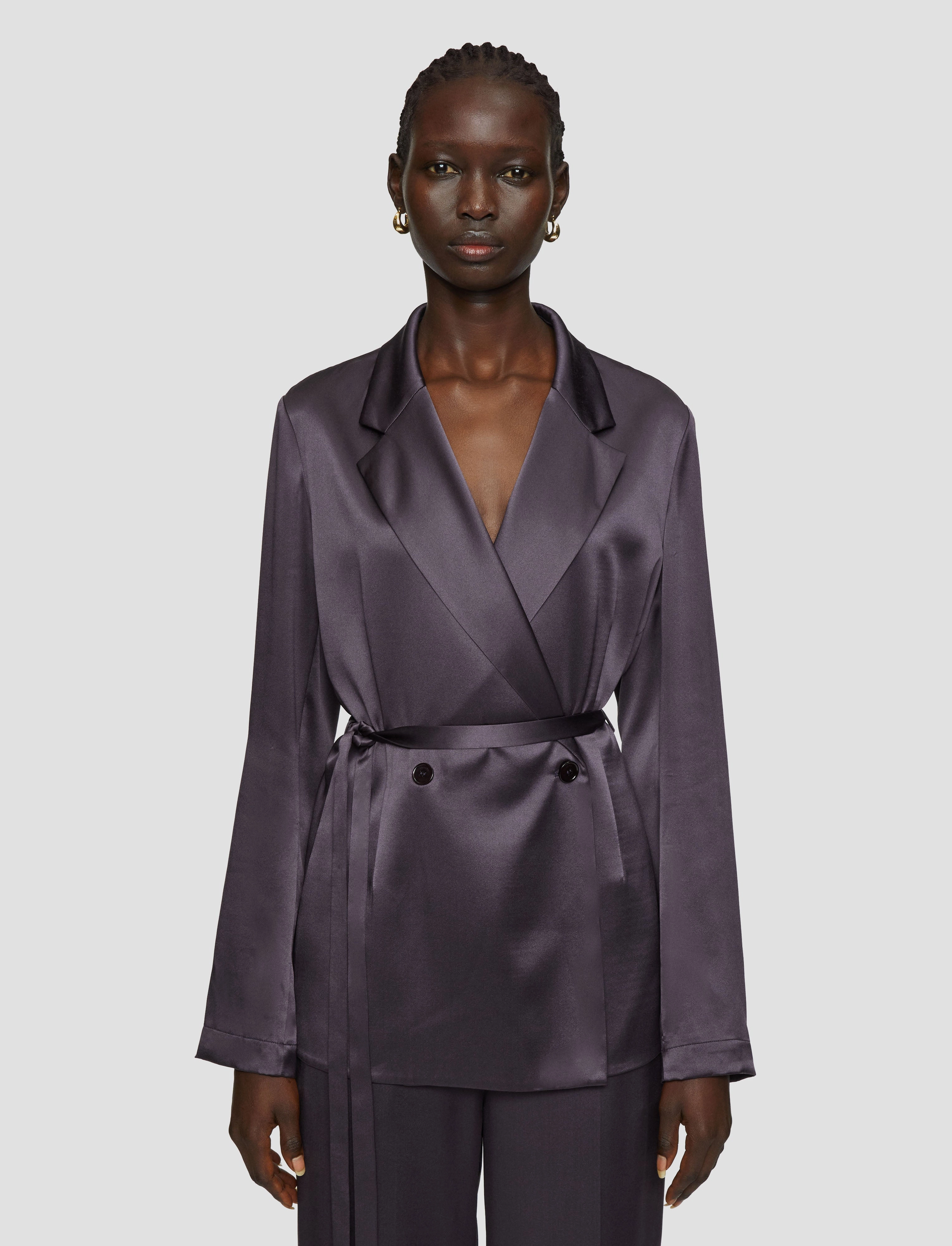 Hot Joubert Silk Satin Jacket