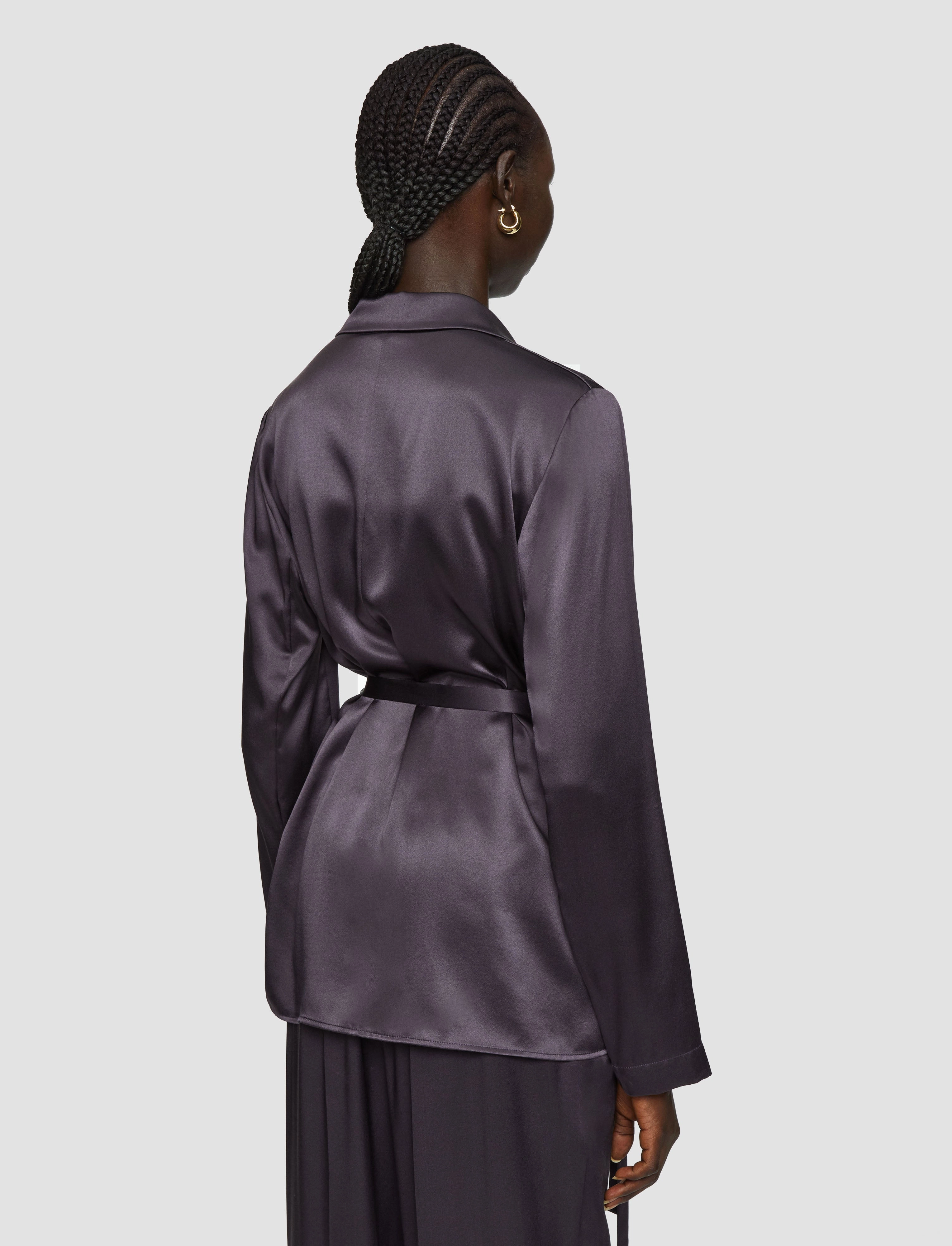 Joubert Silk Satin Jacket festival - goers Water Resistant Outerwear