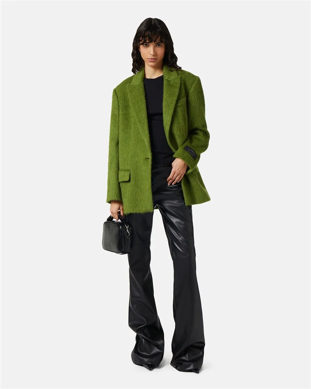 Over-fit single-breasted jacket