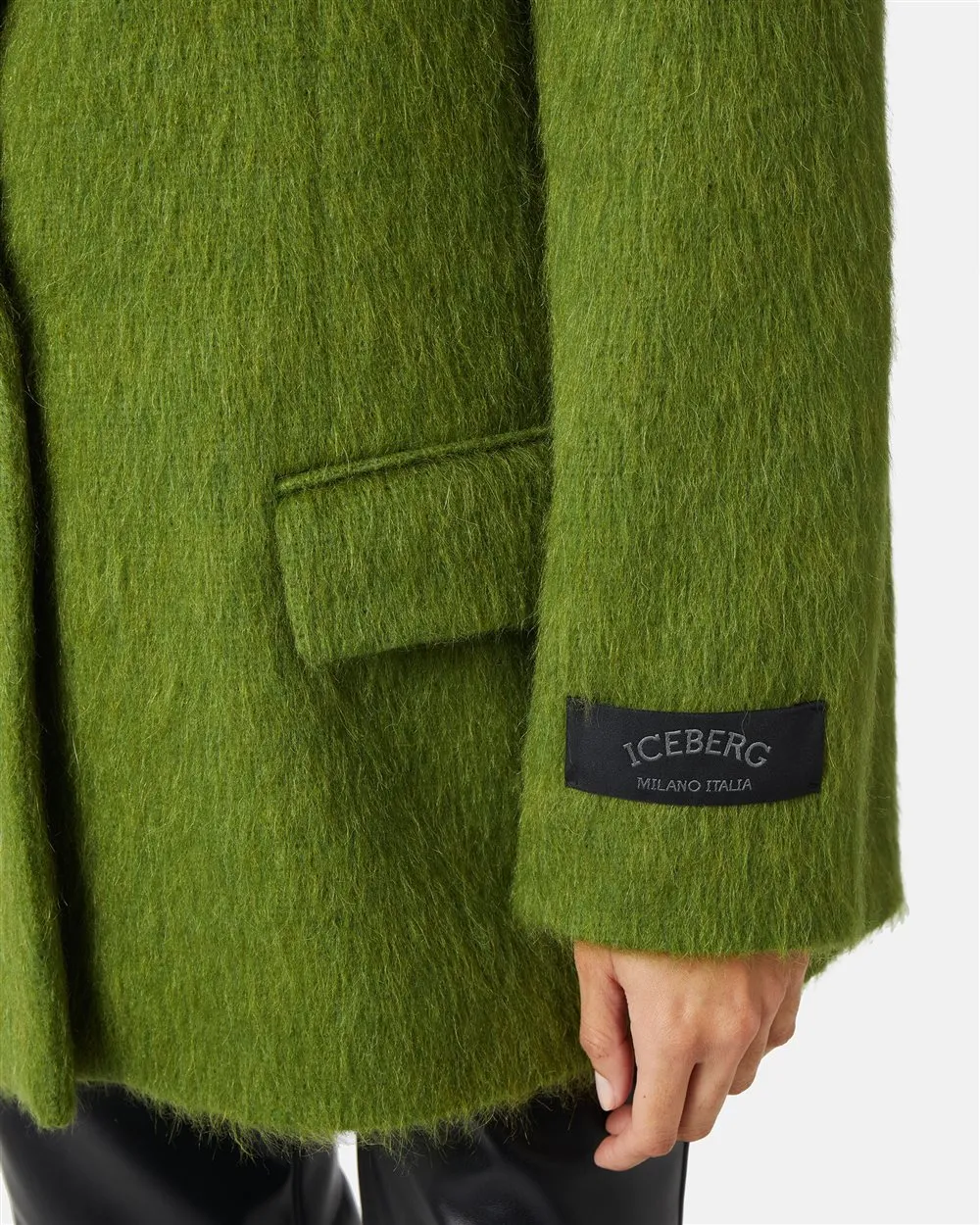 Over-fit single-breasted jacket