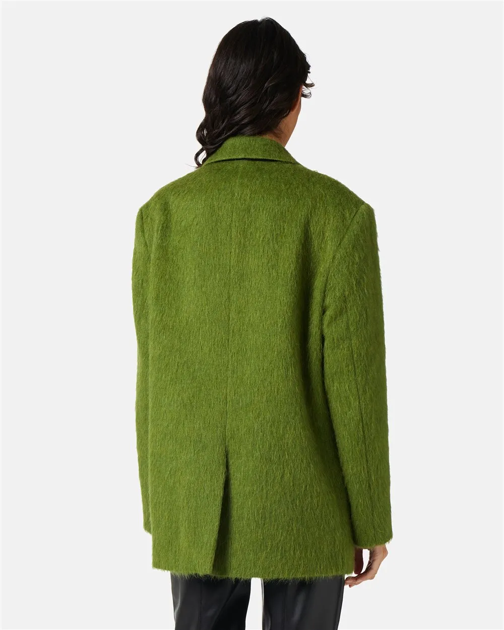 Over-fit single-breasted jacket