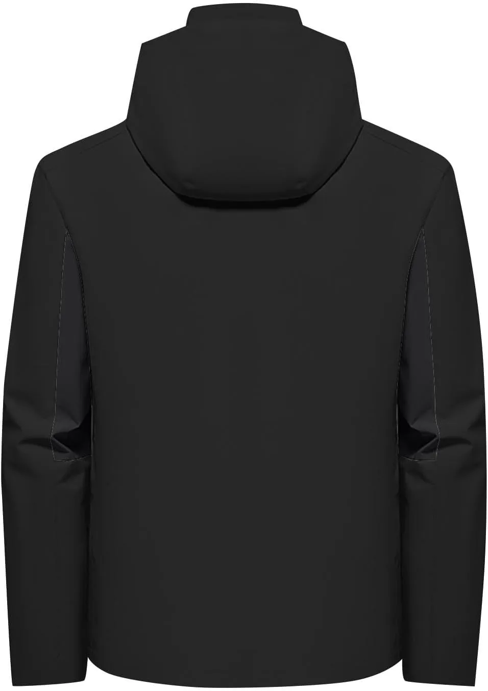 Packable Rain Jacket Men Waterproof Raincoat Lightweight Outdoor Hooded Rain Coats Plus Size Windbreaker with Pocket