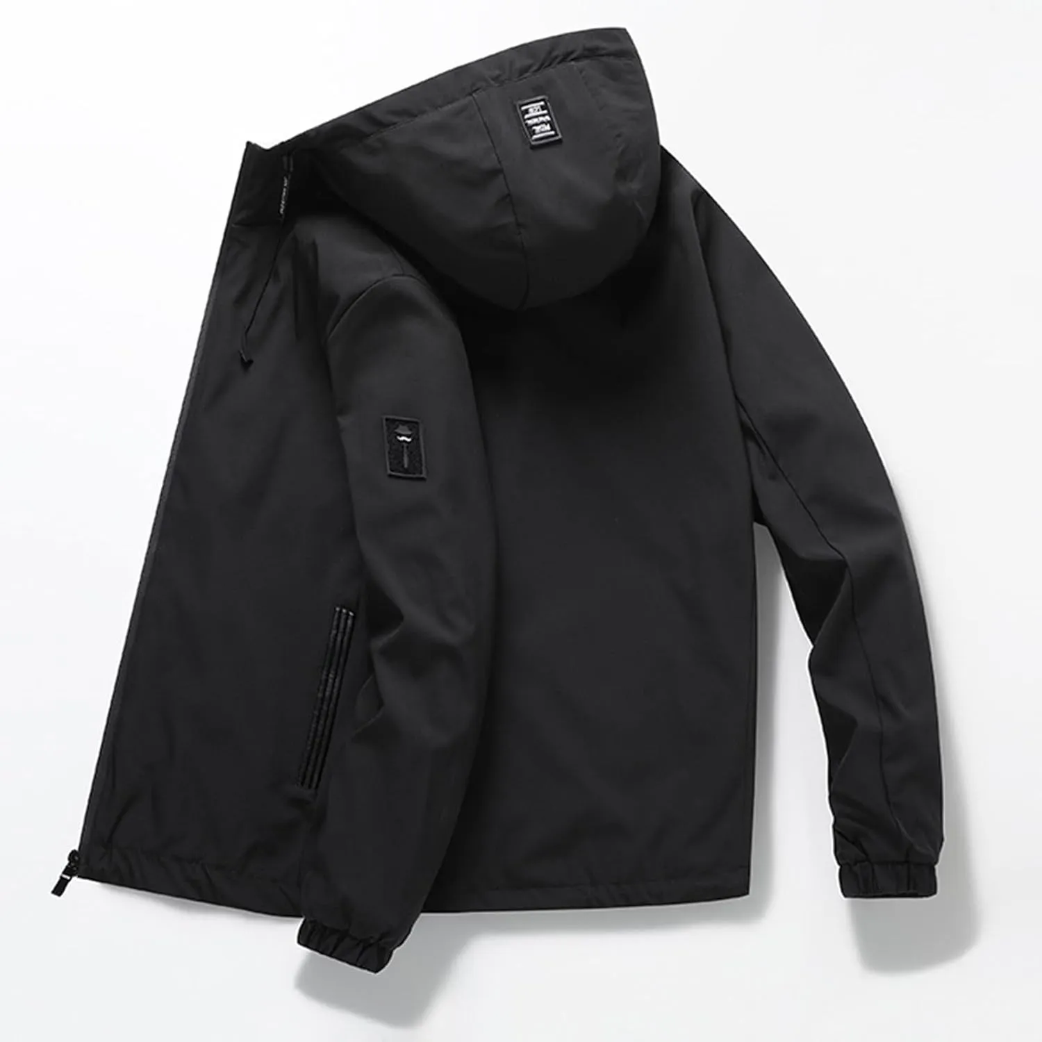 Packable Rain Jacket Men's Lightweight Waterproof Raincoat with Hood Outdoor Rain Gear for Hiking Cycling Windbreaker
