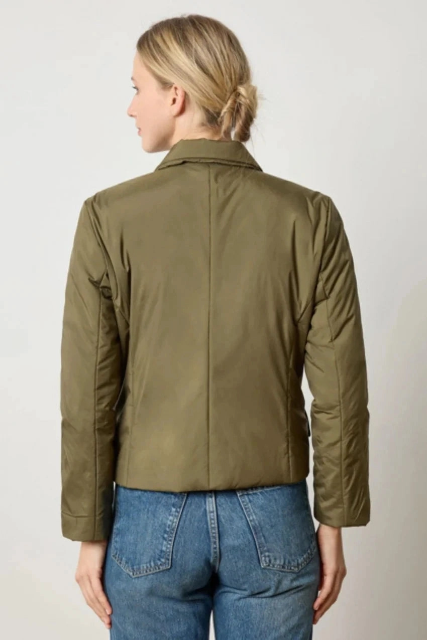 Stylish Protection Padded Blazer Evergreen