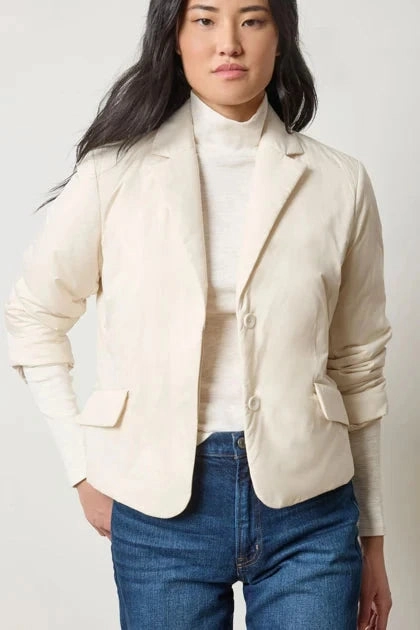 Padded Blazer Talc Donate