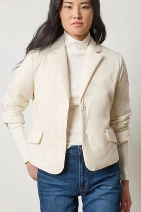 Padded Blazer Talc Donate