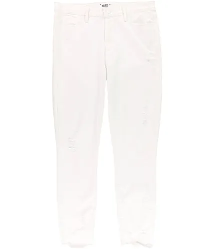Paige Womens Distressed Skinny Fit Jeans