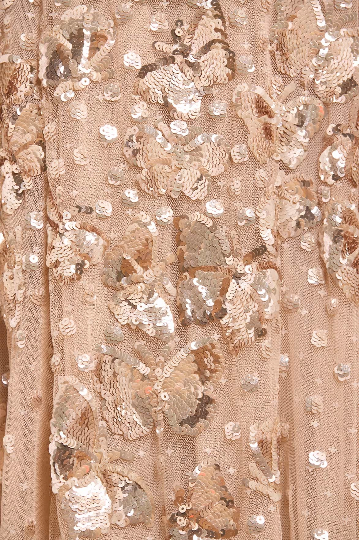 Layered-Look Perfect Length Papillon Ankle Gown
