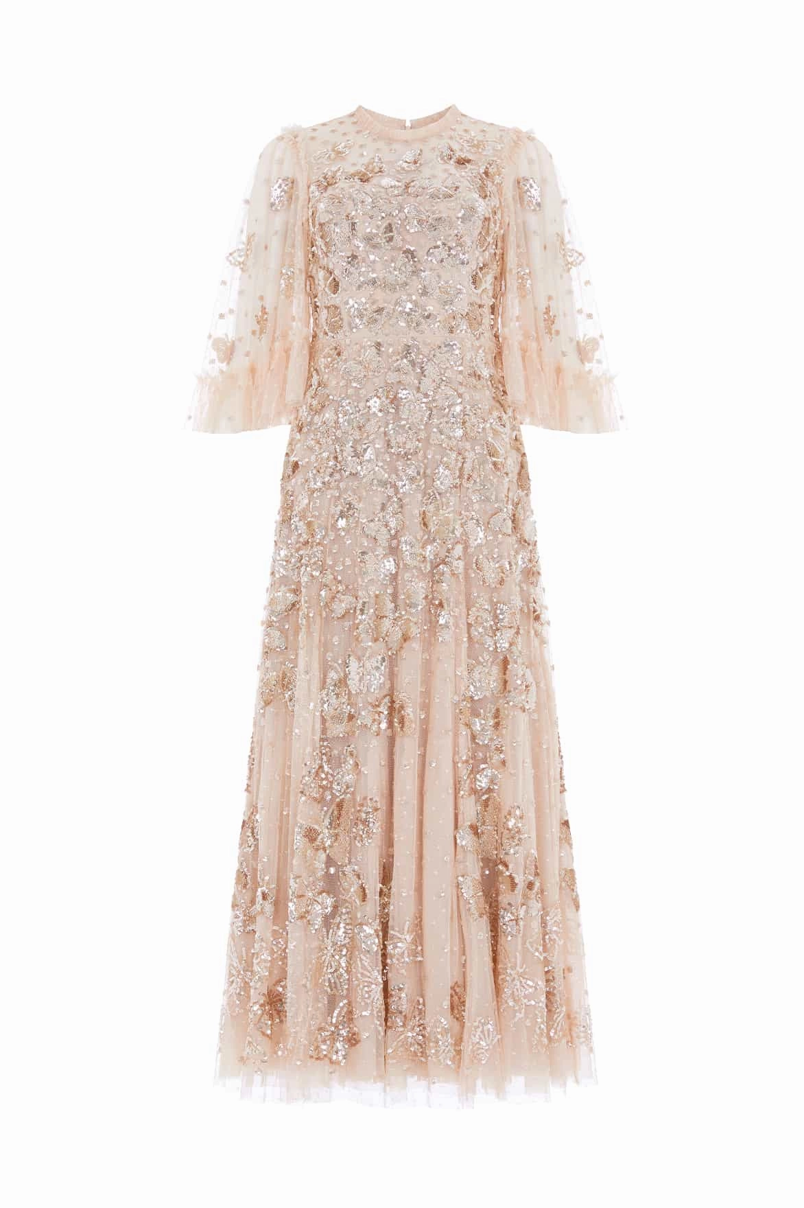 Cool Draping Papillon Ankle Gown