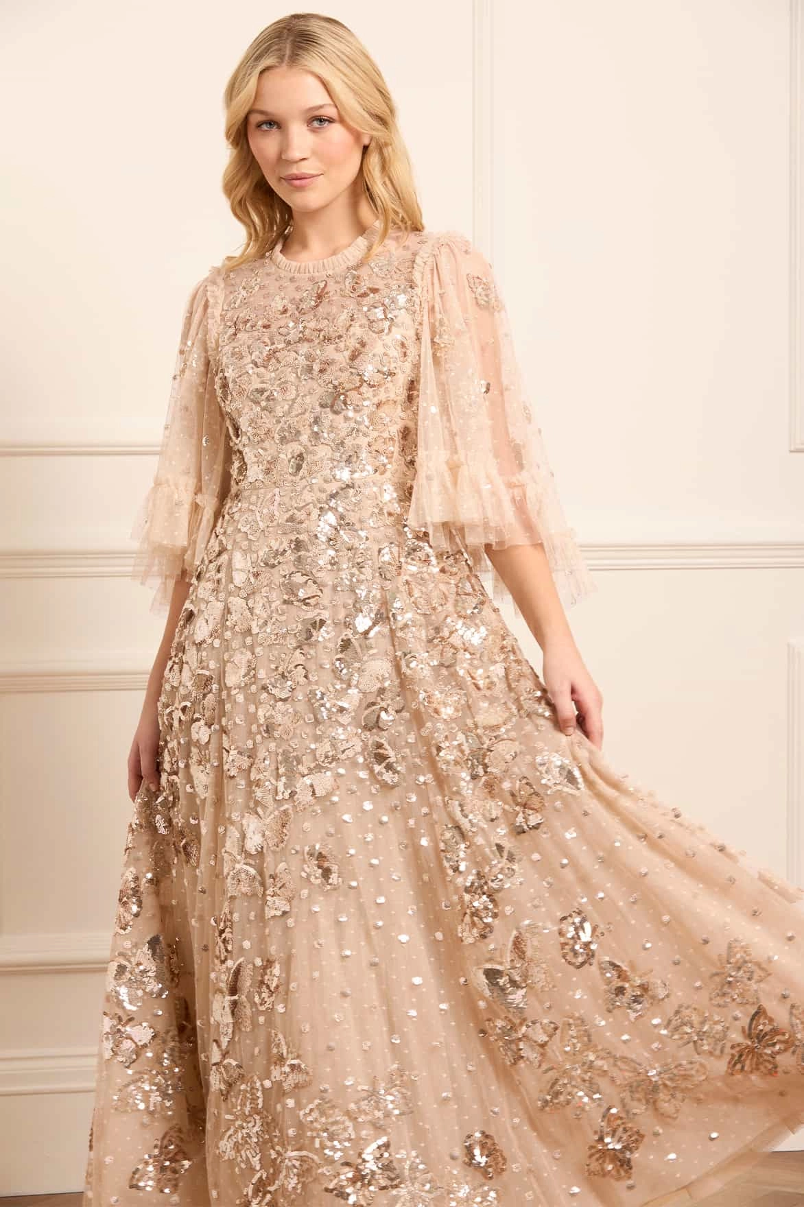 Papillon Ankle Gown Noble Glow