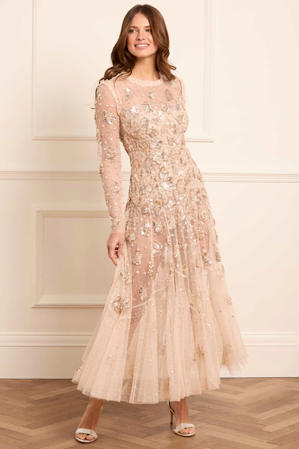 Papillon Sheer Ankle Gown Soft Layering Smart Detail