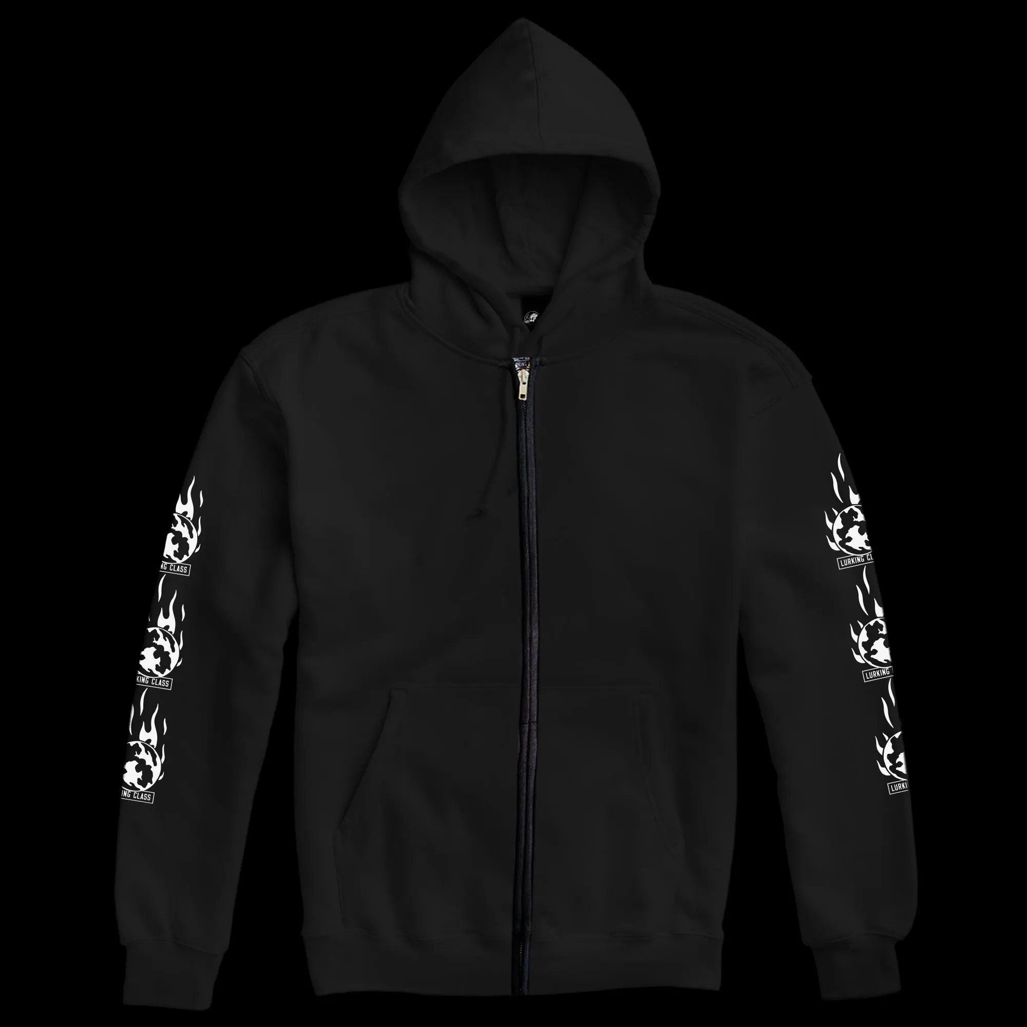 Party's Over II Full Zip Hoodie - Black